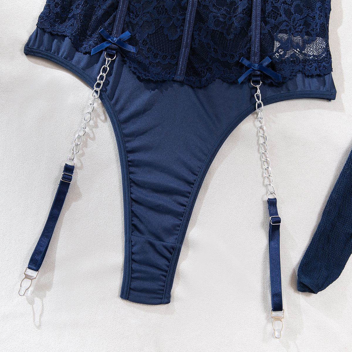 Sapphire Siren Lace Bodysuit Set