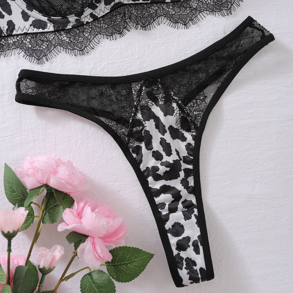 Wild Allure Leopard Lingerie Set