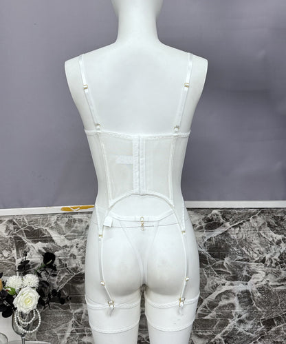 Chateau Allure Embroidered Bustier Set (Multi colors)