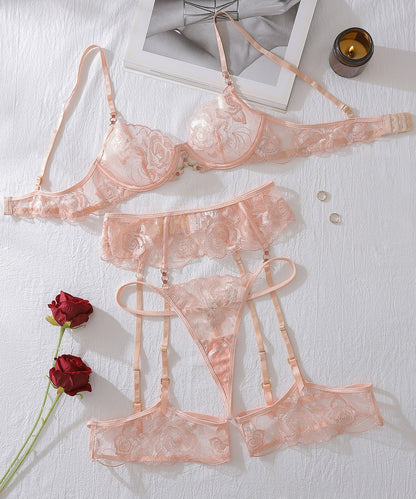 Rosé Elegance Lingerie Set