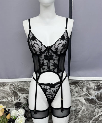 Chateau Allure Embroidered Bustier Set (Multi colors)