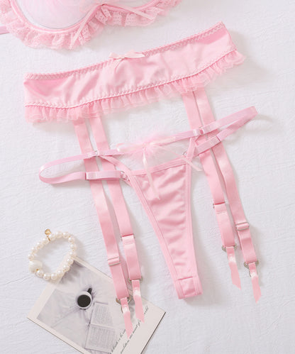 Sugar Tease Pink Feather Lingerie Set