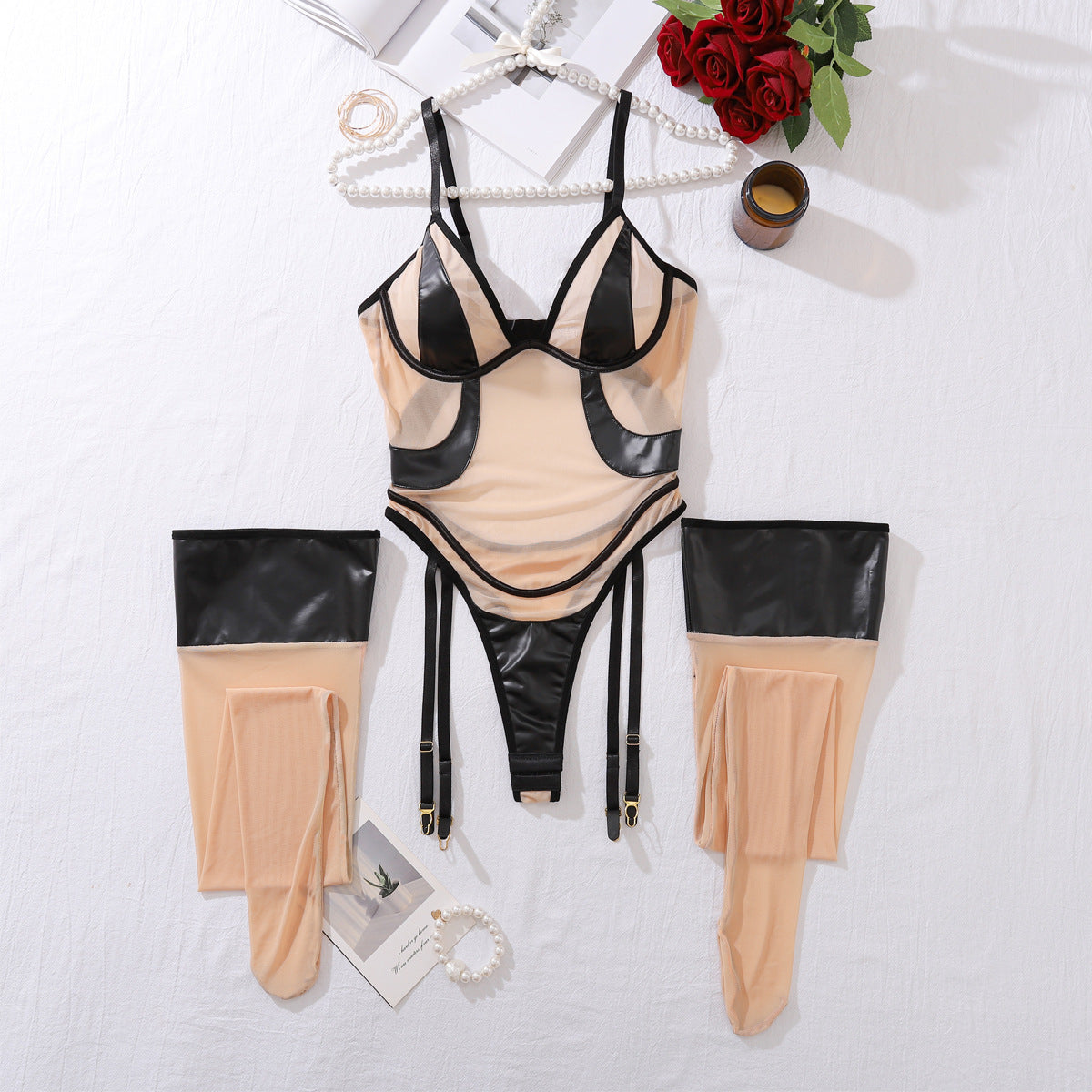 Nude Illusion Bodysuit Set