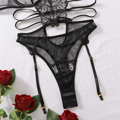 Lune Noire Embroidered Bodysuit Set