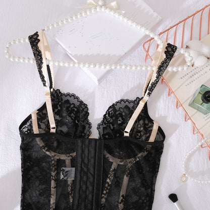 Moonlit Allure Corset Lingerie Set