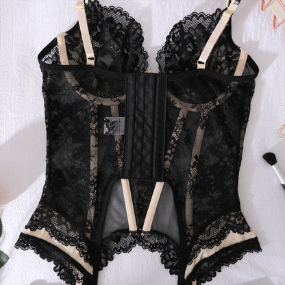 Moonlit Allure Corset Lingerie Set