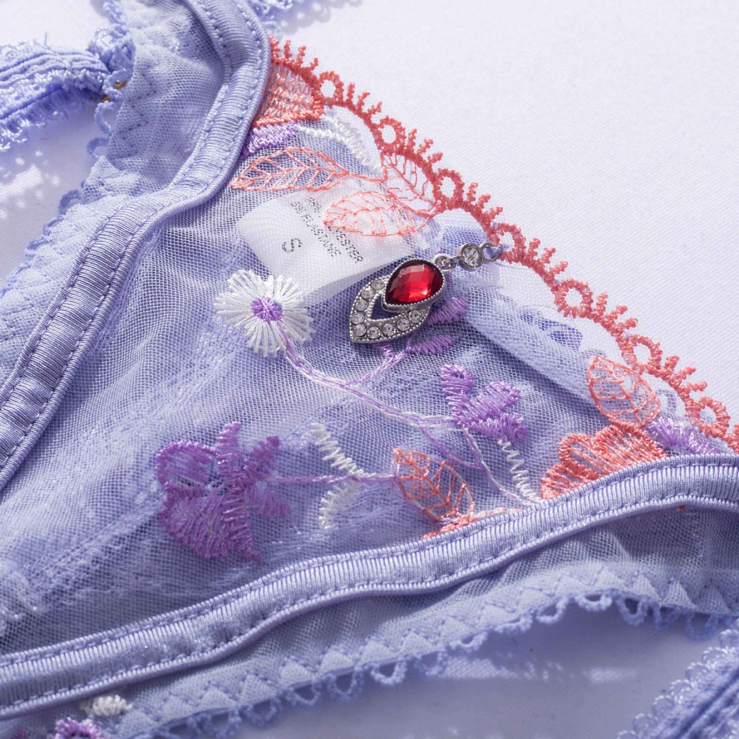 Mystic Orchid Floral Lingerie Set