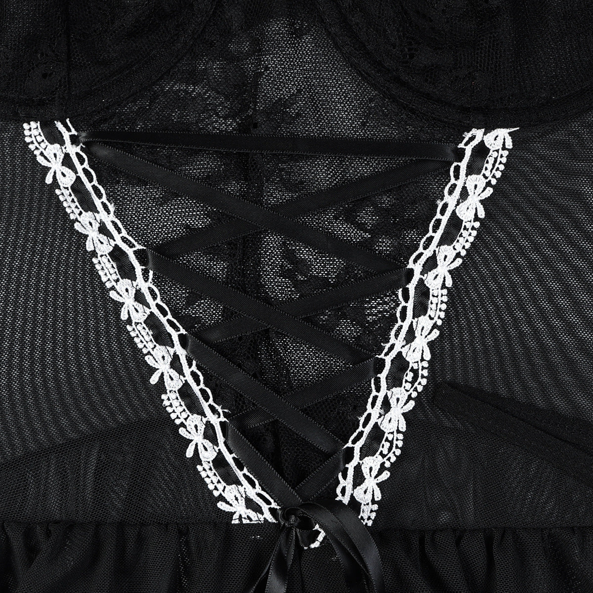 Fairy Whispers Babydoll Dress Set (Pink & Black)