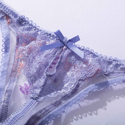 Mystic Orchid Floral Lingerie Set