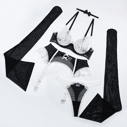 Midnight Maitresse Lace Lingerie Set