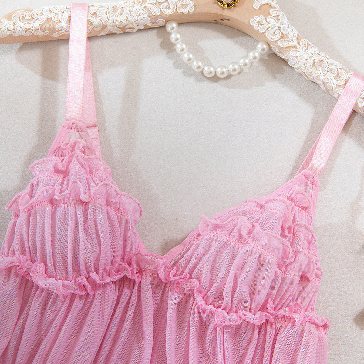 Pink Ruffle Dress Set