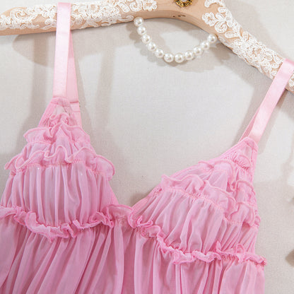 Pink Ruffle Dress Set