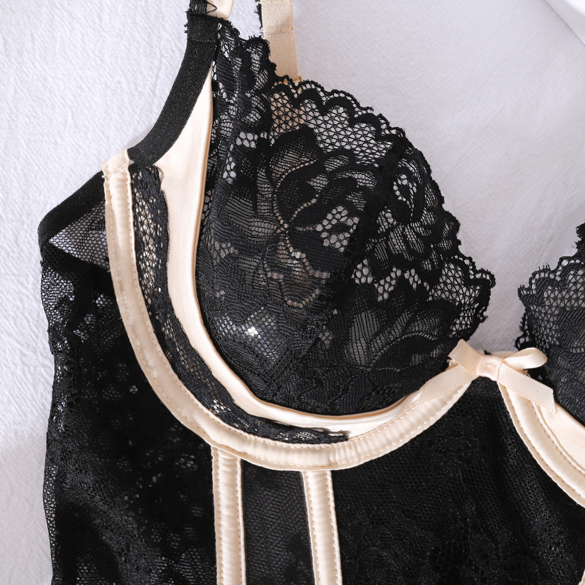 Moonlit Allure Corset Lingerie Set