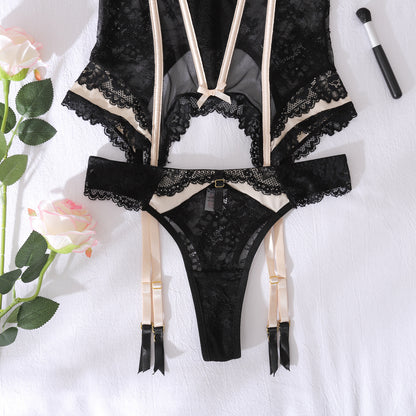 Moonlit Allure Corset Lingerie Set