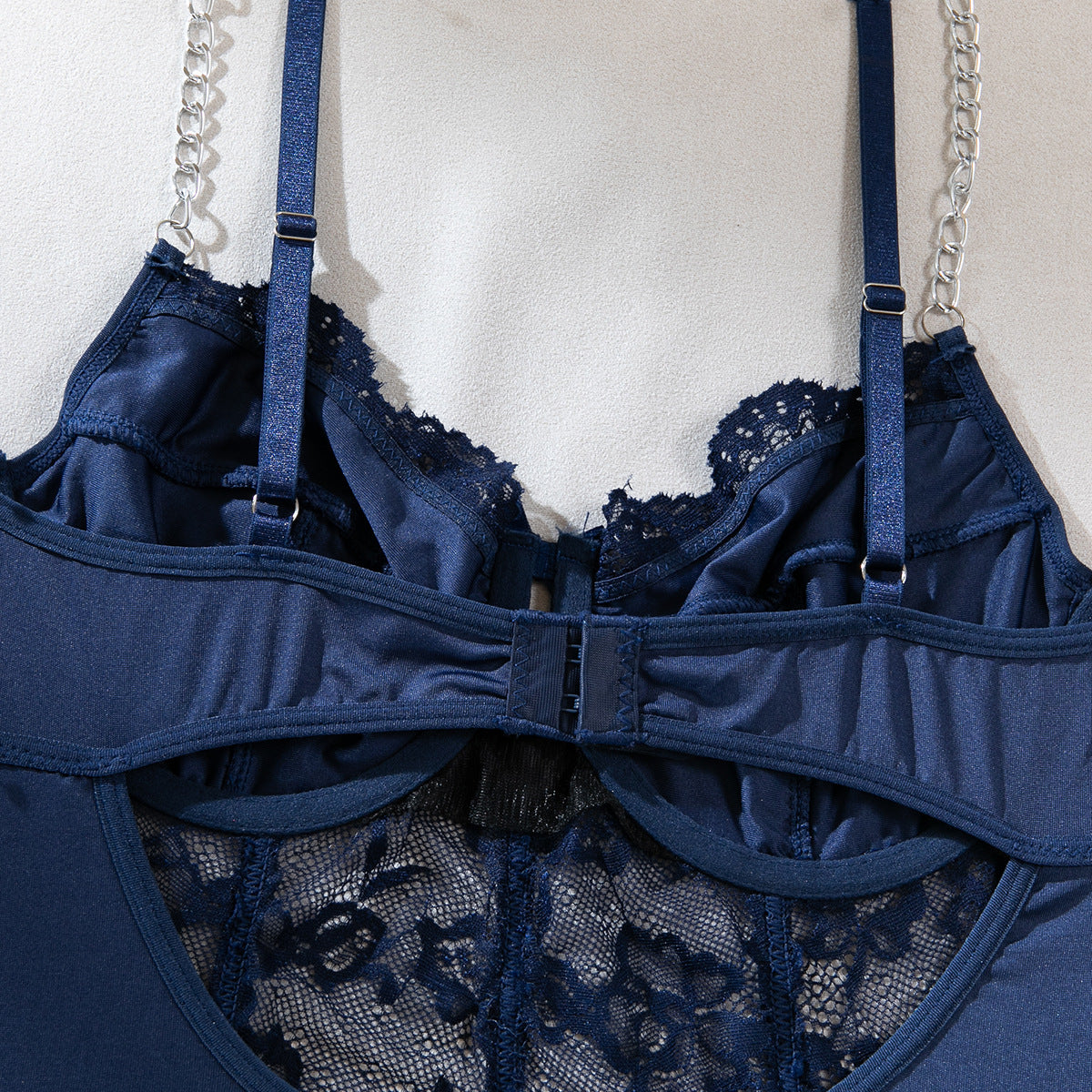 Sapphire Siren Lace Bodysuit Set