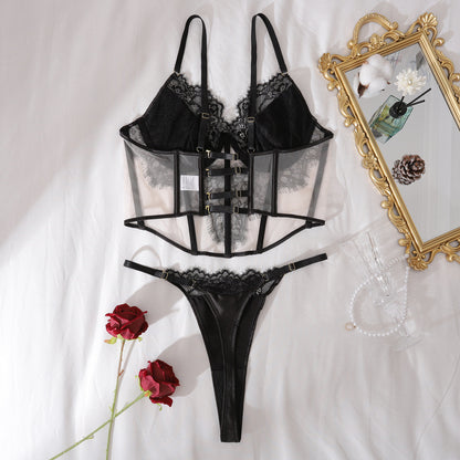 Shadow Allure Bustier Lingerie Set