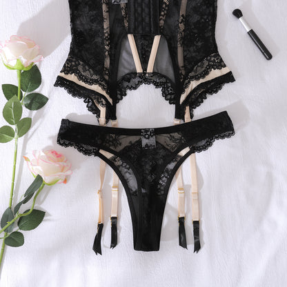 Moonlit Allure Corset Lingerie Set