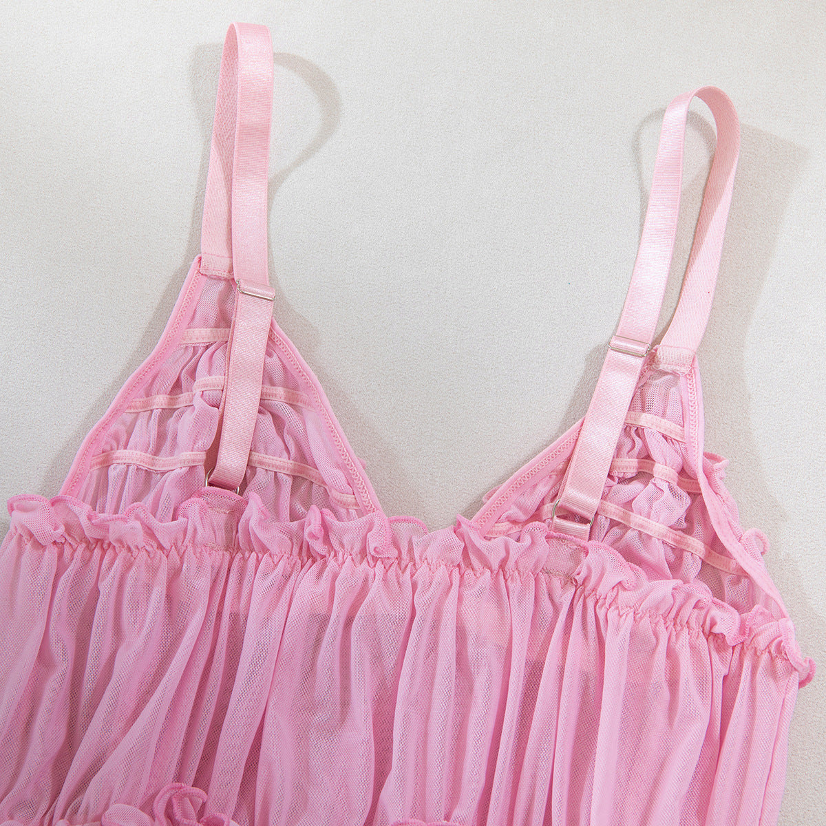 Pink Ruffle Dress Set