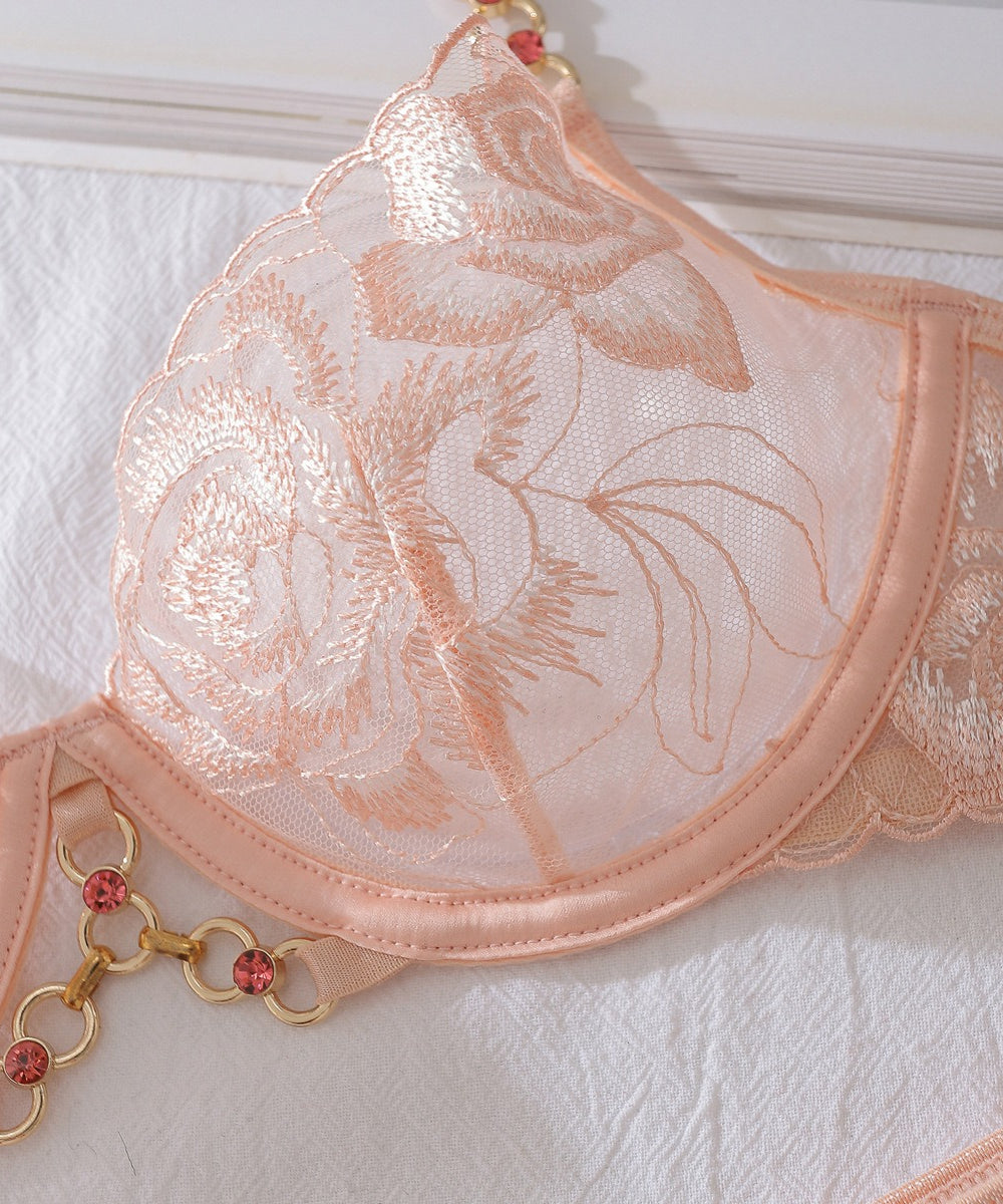 Rosé Elegance Lingerie Set