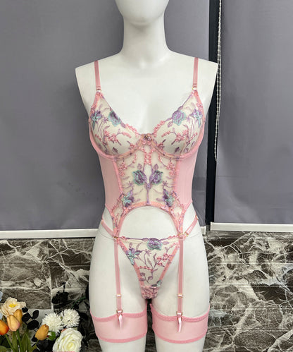 Chateau Allure Embroidered Bustier Set (Multi colors)
