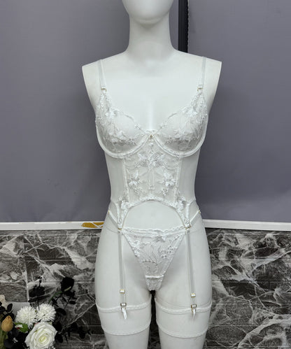 Chateau Allure Embroidered Bustier Set (Multi colors)